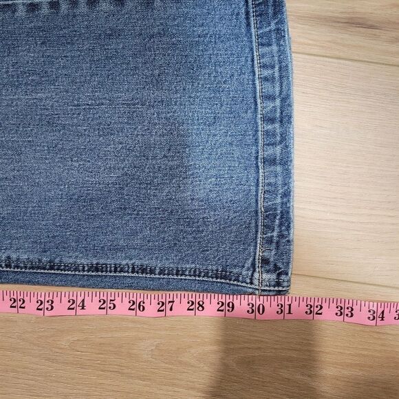 Kancan High Rise Distressed Straight Leg Jeans Raw Hem Waist Frayed - Picture 14 of 14